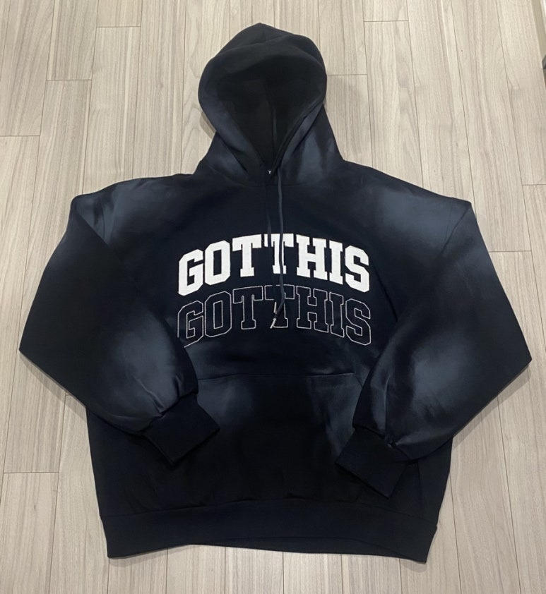 갓디스 GOTTHIS 빈티지 헤비 워싱 코튼 오버핏 후드티 짐웨어 후드 트레이닝후드티 CHROME SET Washed Hood 갓디스 양말 삭스