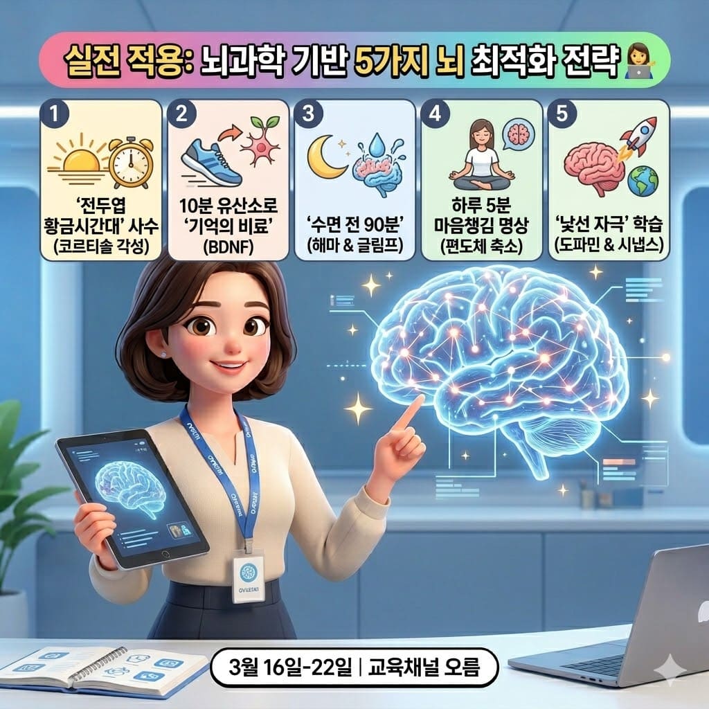 뇌과학 기반 5가지 뇌 최적화 전략