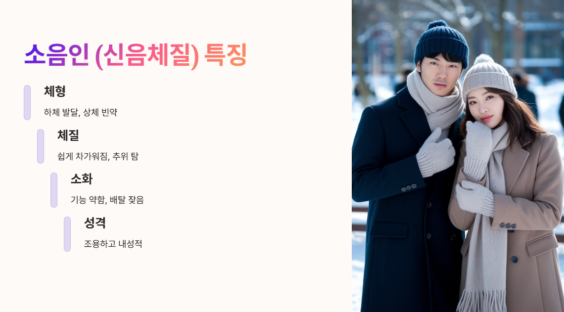 소음인 (신음체질) 자가진단