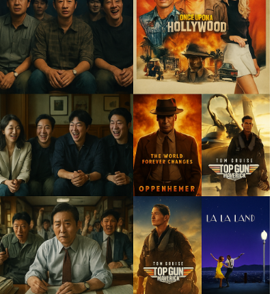 한국영화와 미국영화 이미지