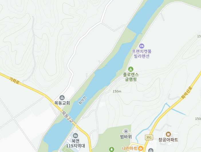 화악천 낚시 포인트