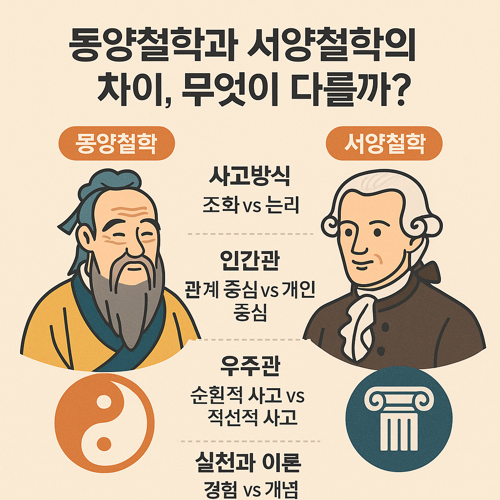 동양철학과 서양철학의 차이, 무엇이 다를까?