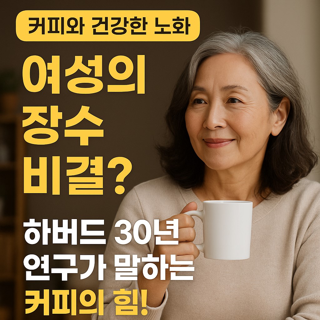 여성의 장수 비결? 하버드 30년 연구가 말하는 커피의 힘!