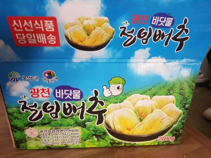 광천절임배추