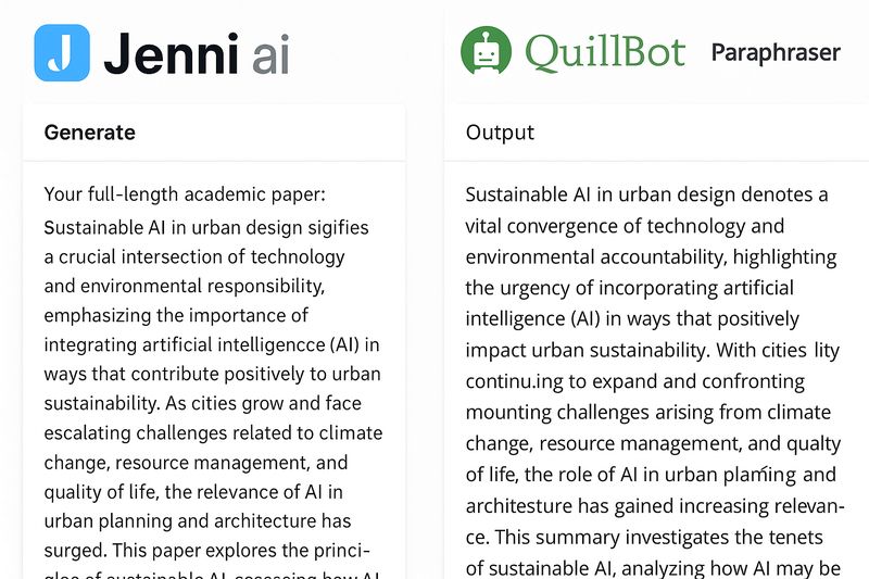 AI 기반 학술 논문 작성 도구 - Jenni ai, QuillBot. 연구자를 위한 스마트 솔루션