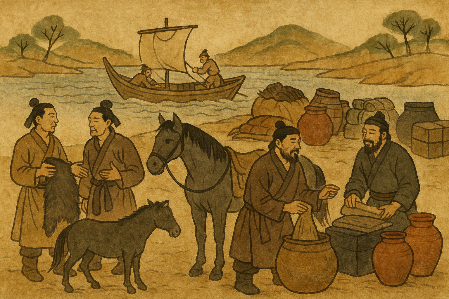 고구려 교역 활동 관련 이미지