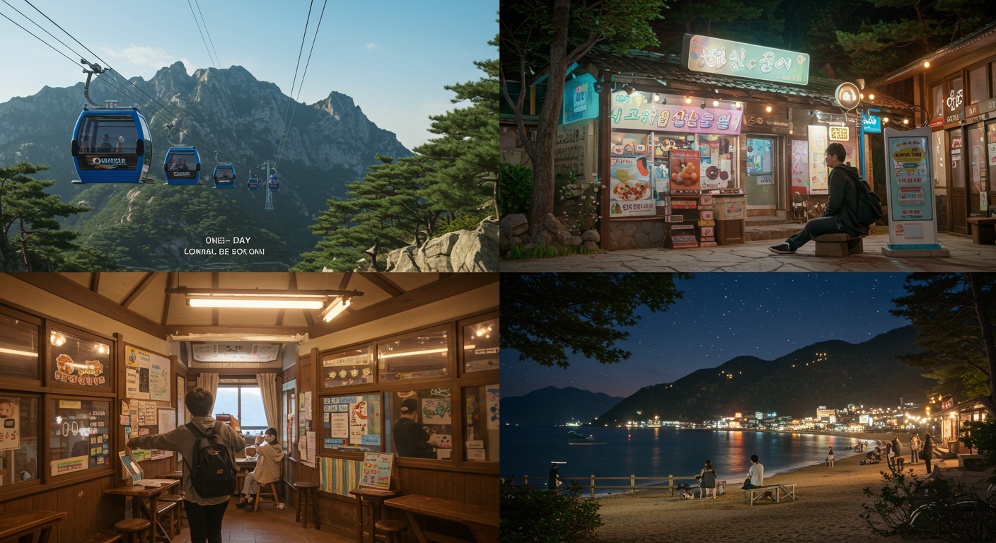 속초 당일치기와 1박2일 여행 코스 추천 지도