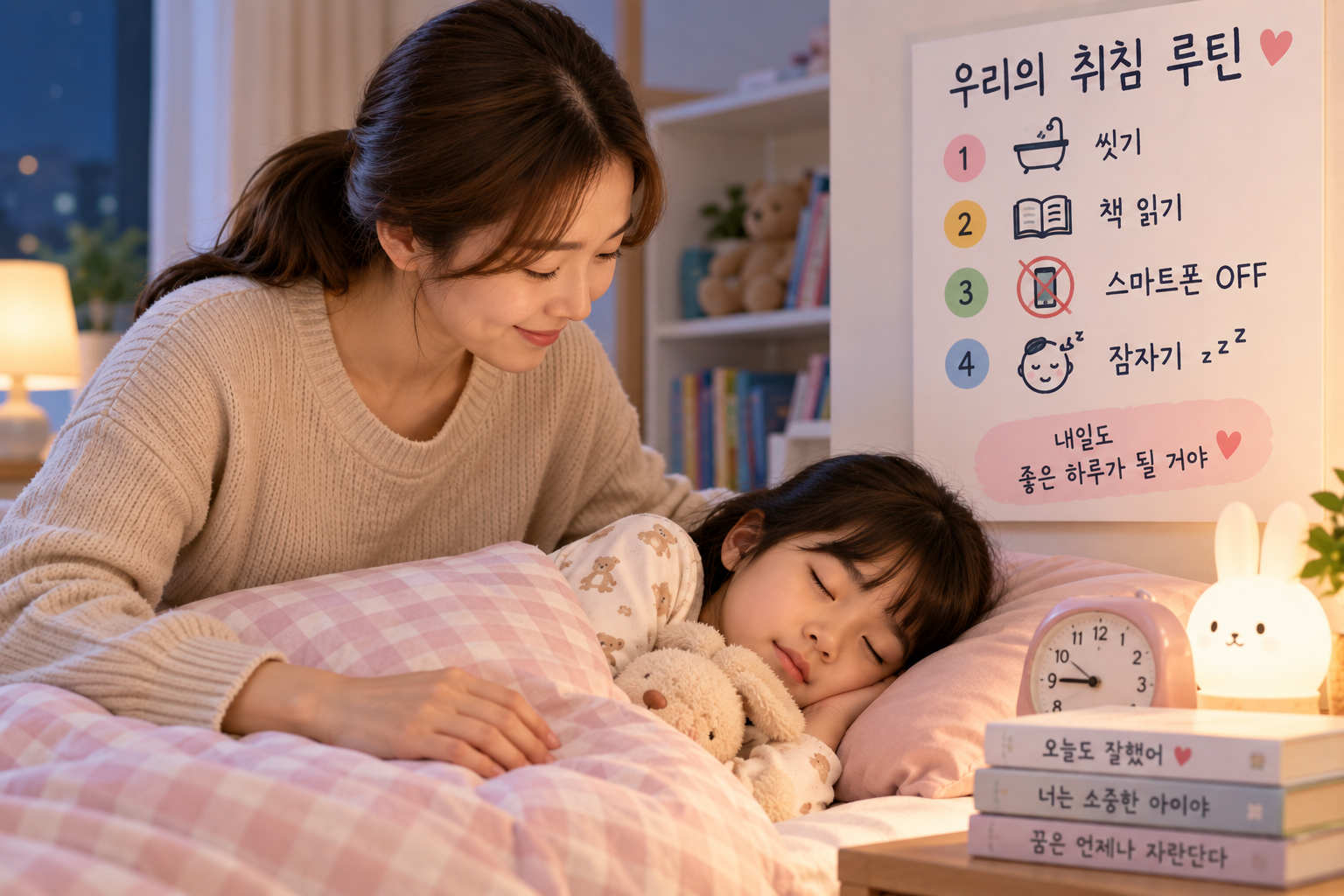 따뜻한 엄마의 취침 루틴