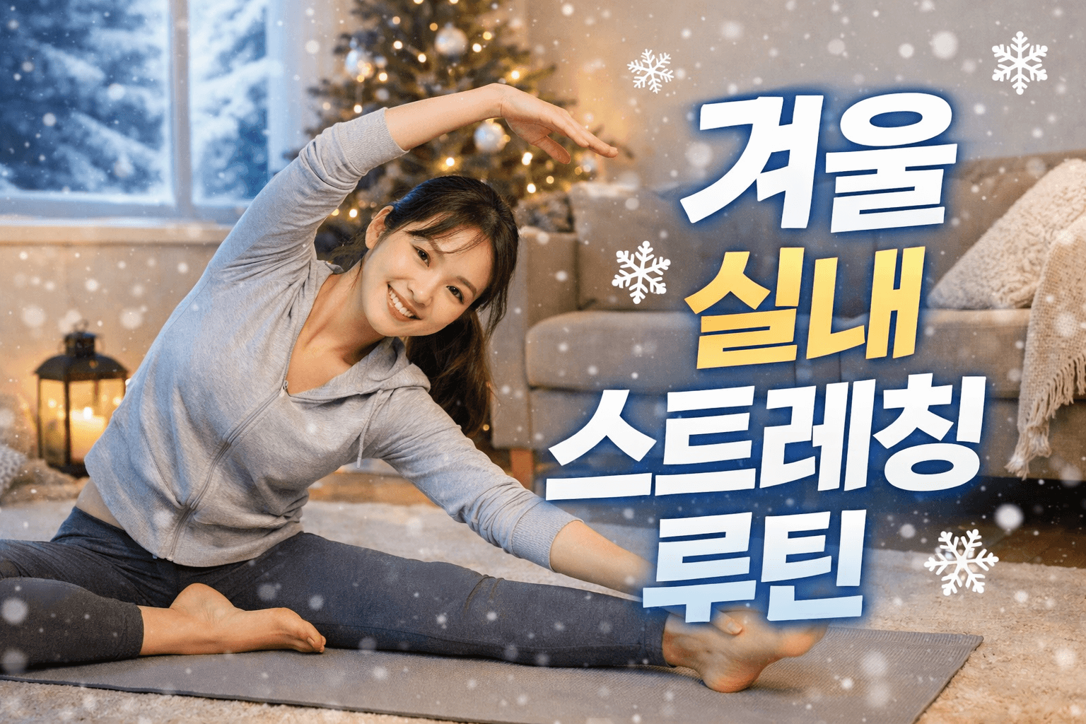 겨울 실내 스트레칭 루틴 ❘ 추운 계절에도 유연하게 움직이는 루틴