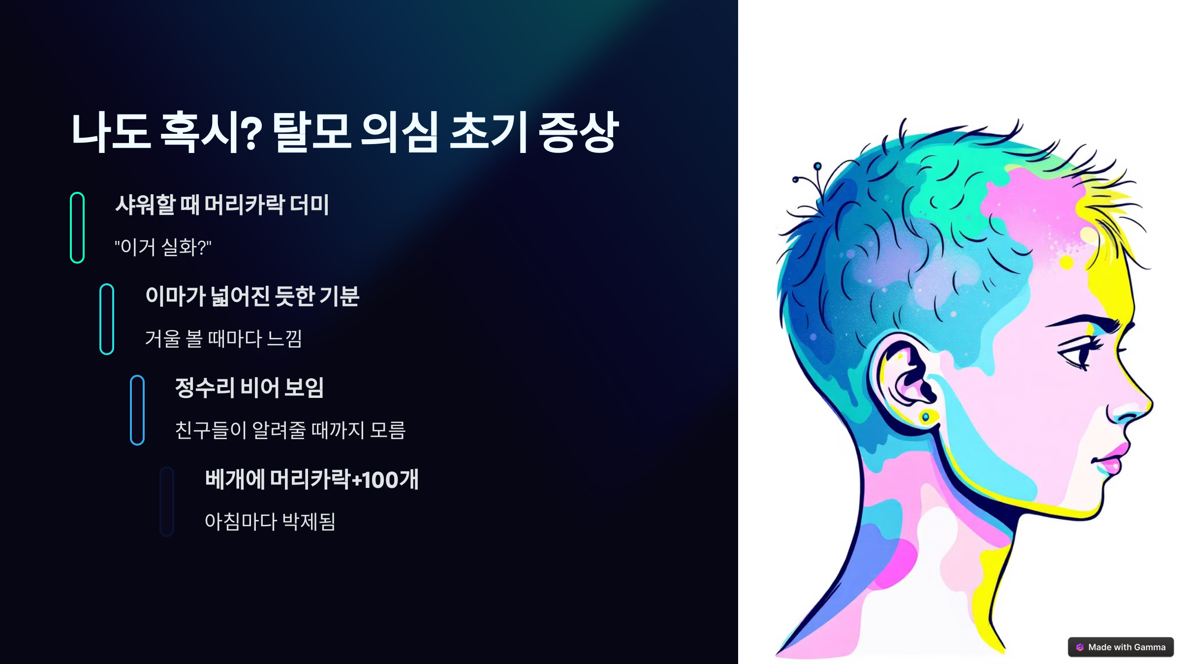 나도 혹시? 탈모 의심 초기 증상