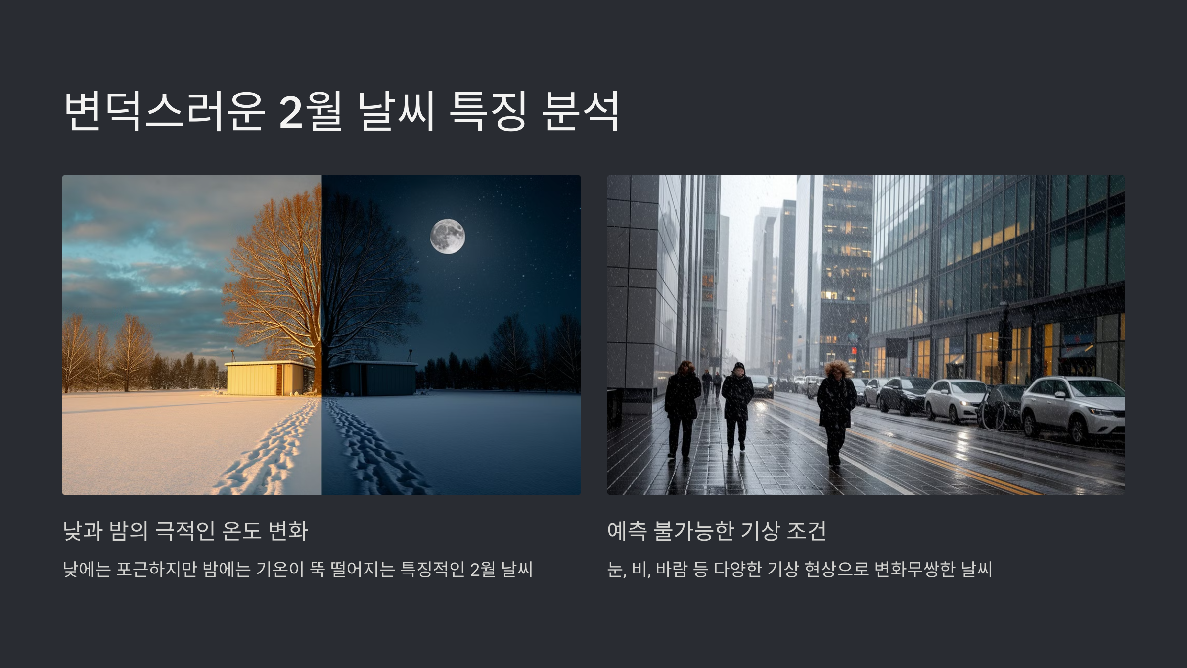 2월 옷차림 날씨별 가이드