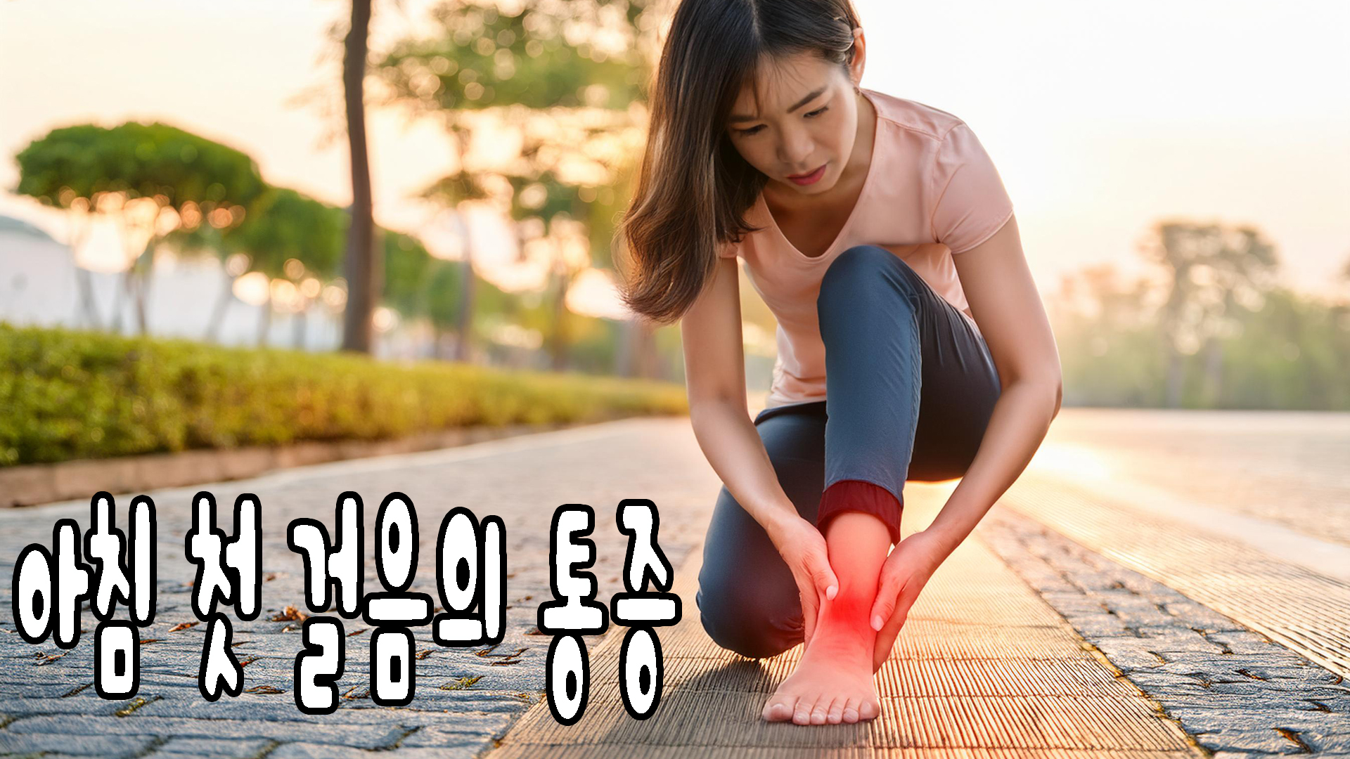 아침 첫 걸음의 통증