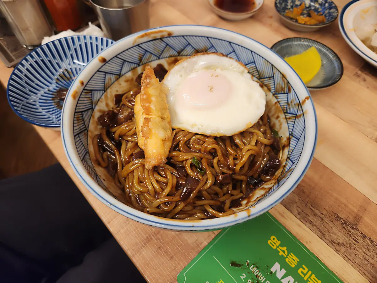 마곡-중식-맛집-리리반점-메인요리-짜장면-만두튀김-계란후라이