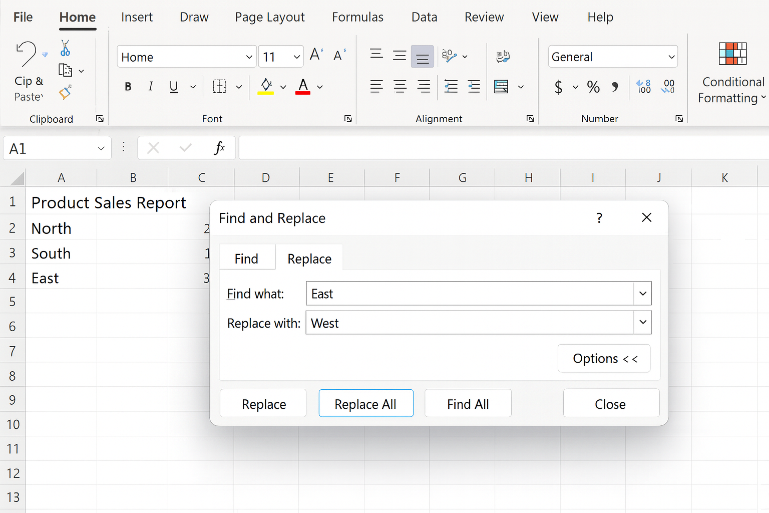 데이터 찾기와 바꾸기 단축키 활용 관련 사진