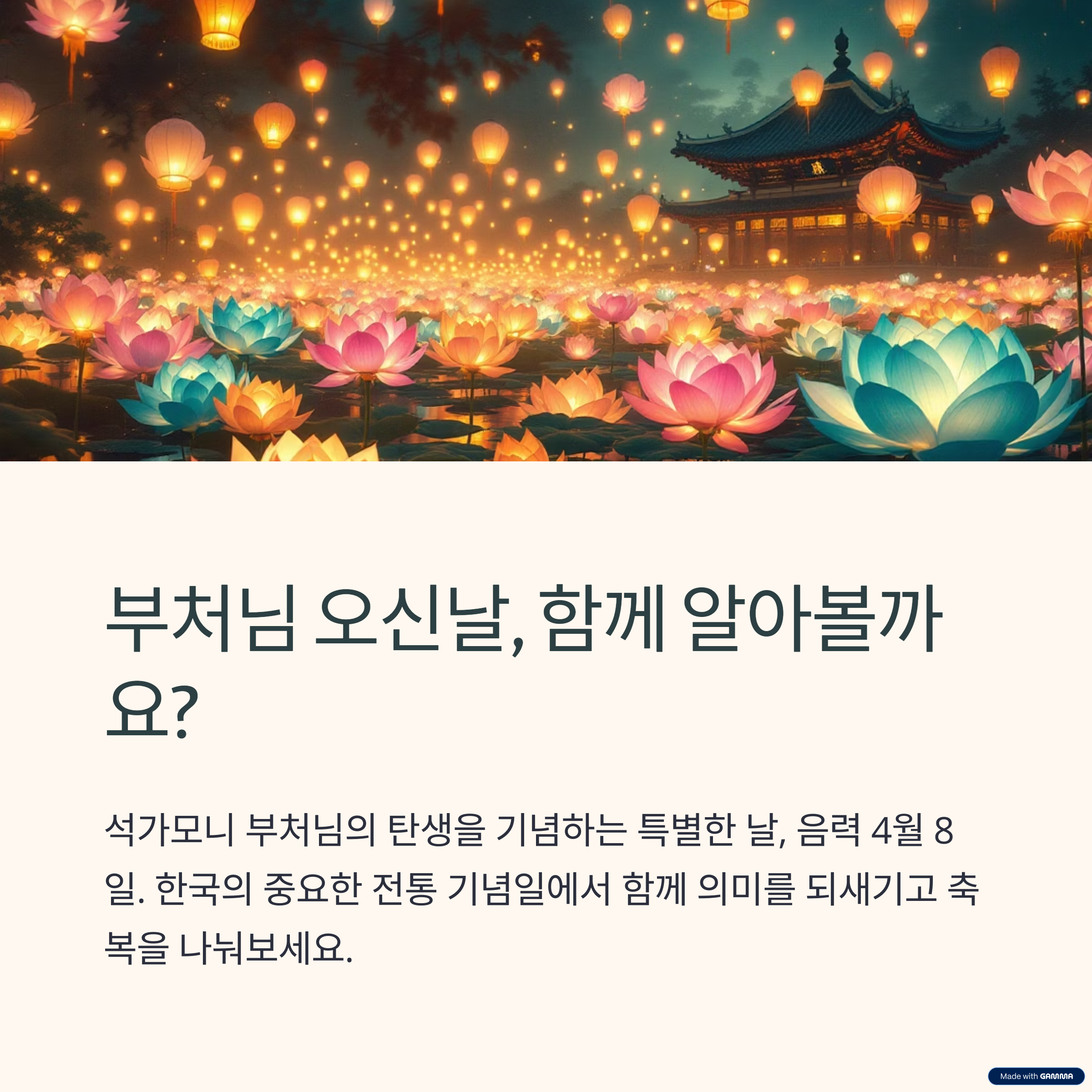 🌸 마음을 밝히는 날, 부처님 오신날의 모든 것 🌸