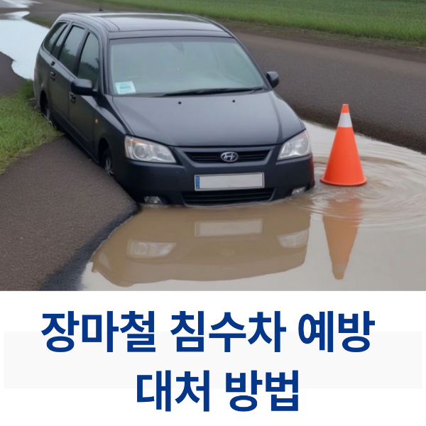 장마철 침수차 예방과 대처방법