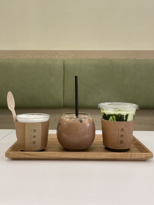 가배도-말차라떼-초코라떼-솔티드크림커피그라니따