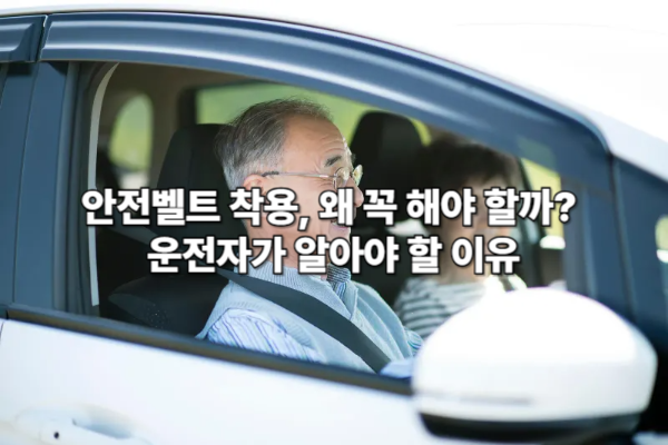 안전벨트 착용, 왜 꼭 해야 할까? 운전자가 알아야 할 이유