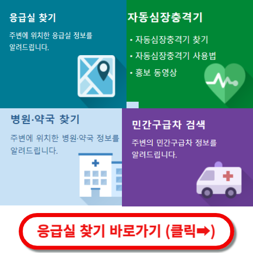 응급실 찾기