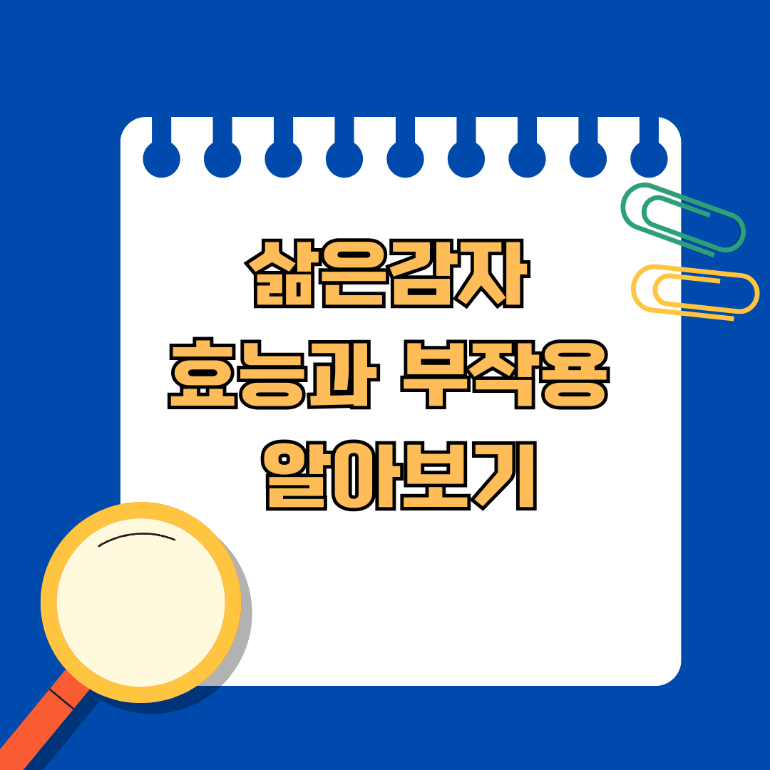 다이어트 식품으로 유명한 삶은감자 효능과 부작용 알아보기