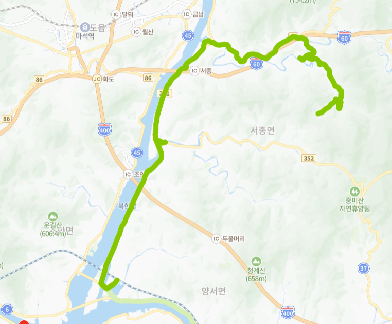 양평-88-6번-버스-노선-지도