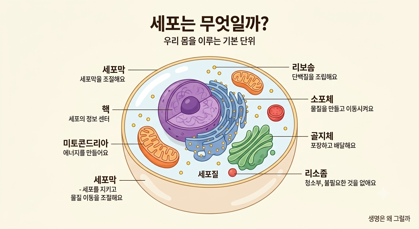 세포는 무엇일까? 우리 몸을 이루는 기본 단위