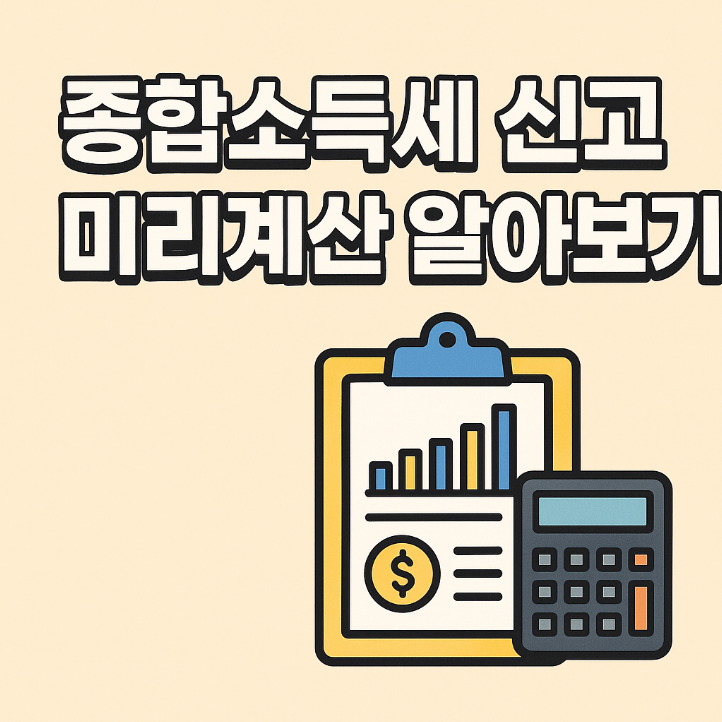 종합소득세 미리계산, 환급 여부까지 예측하는 법