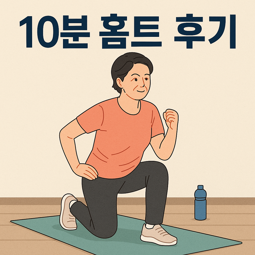 10분 홈트 후기