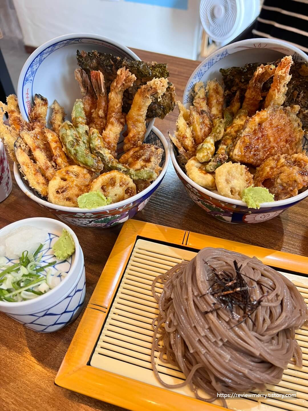 텐동, 소바 사진