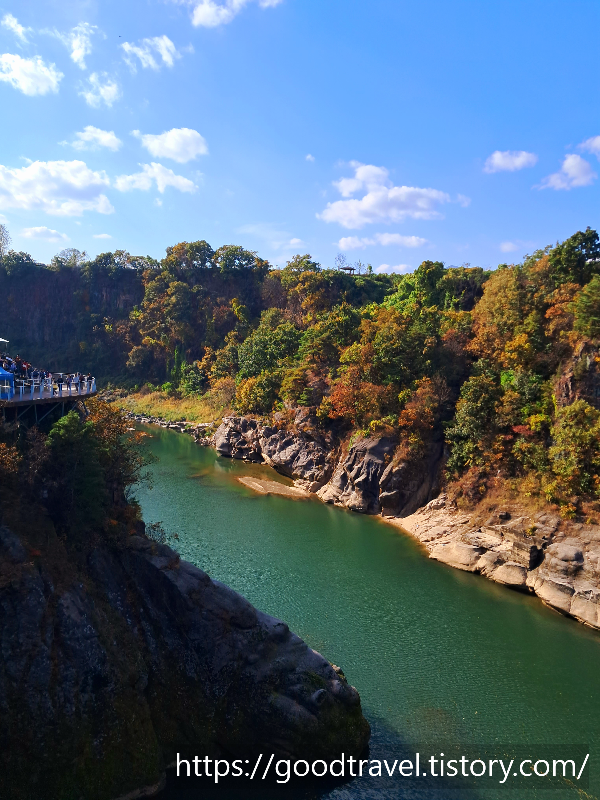 철원한탄강 주상절리 드르니 순담매표소 비교