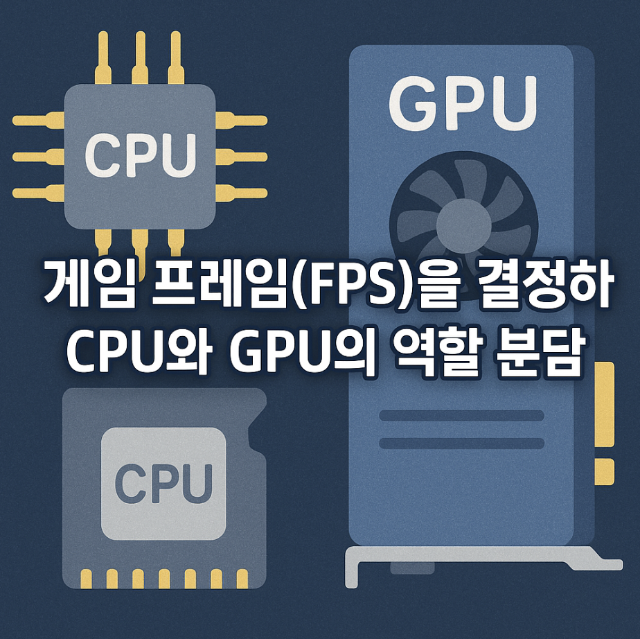 게임 프레임(FPS)을 결정하는 CPU와 GPU의 역할 분담