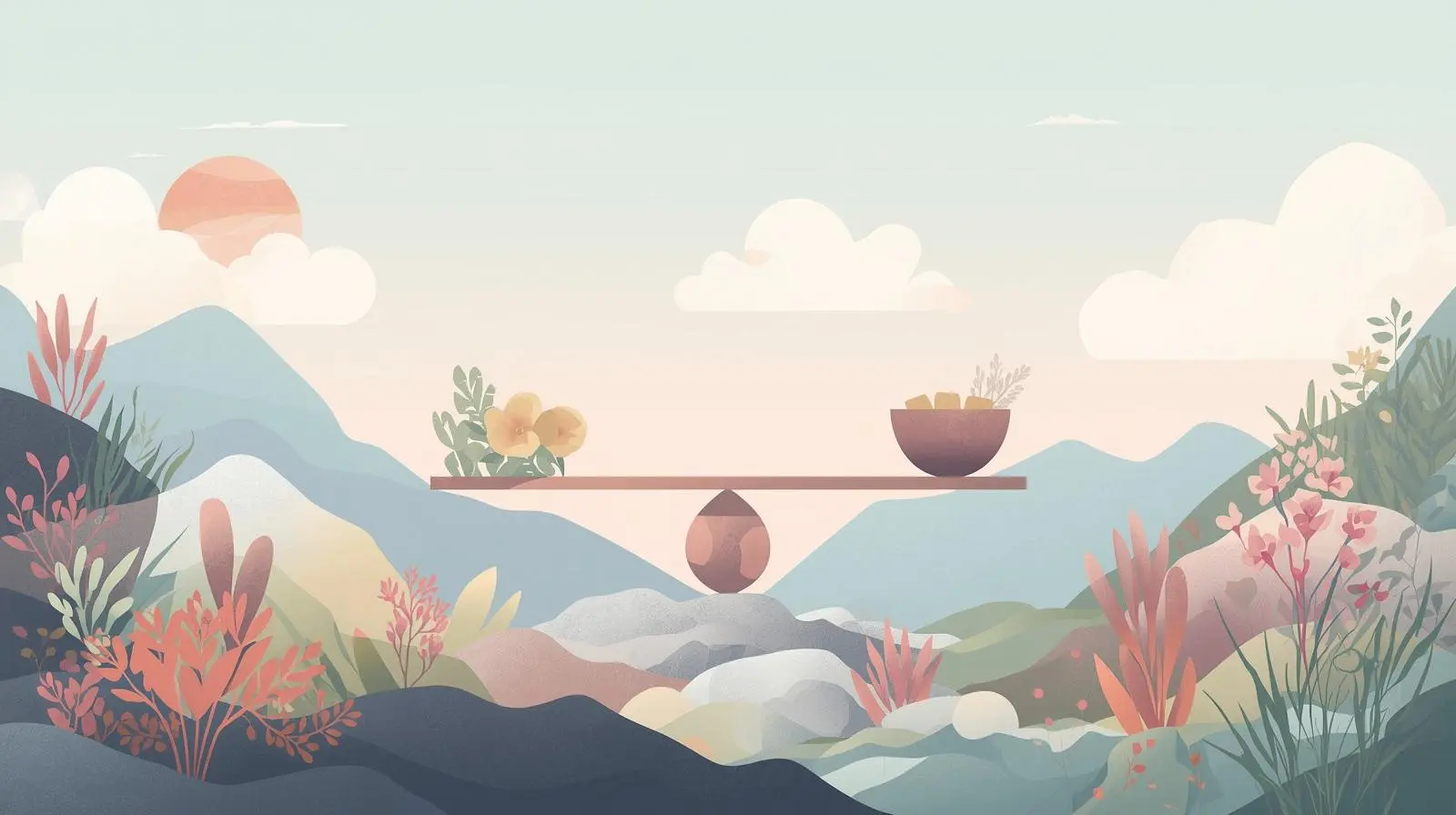 생각·감정·행동의 상호작용을 나타내는 삼각형 구조 이미지