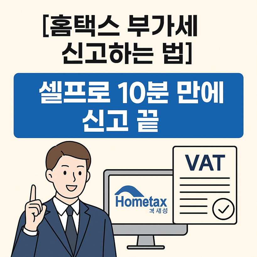 홈택스 부가세 신고하는 법
