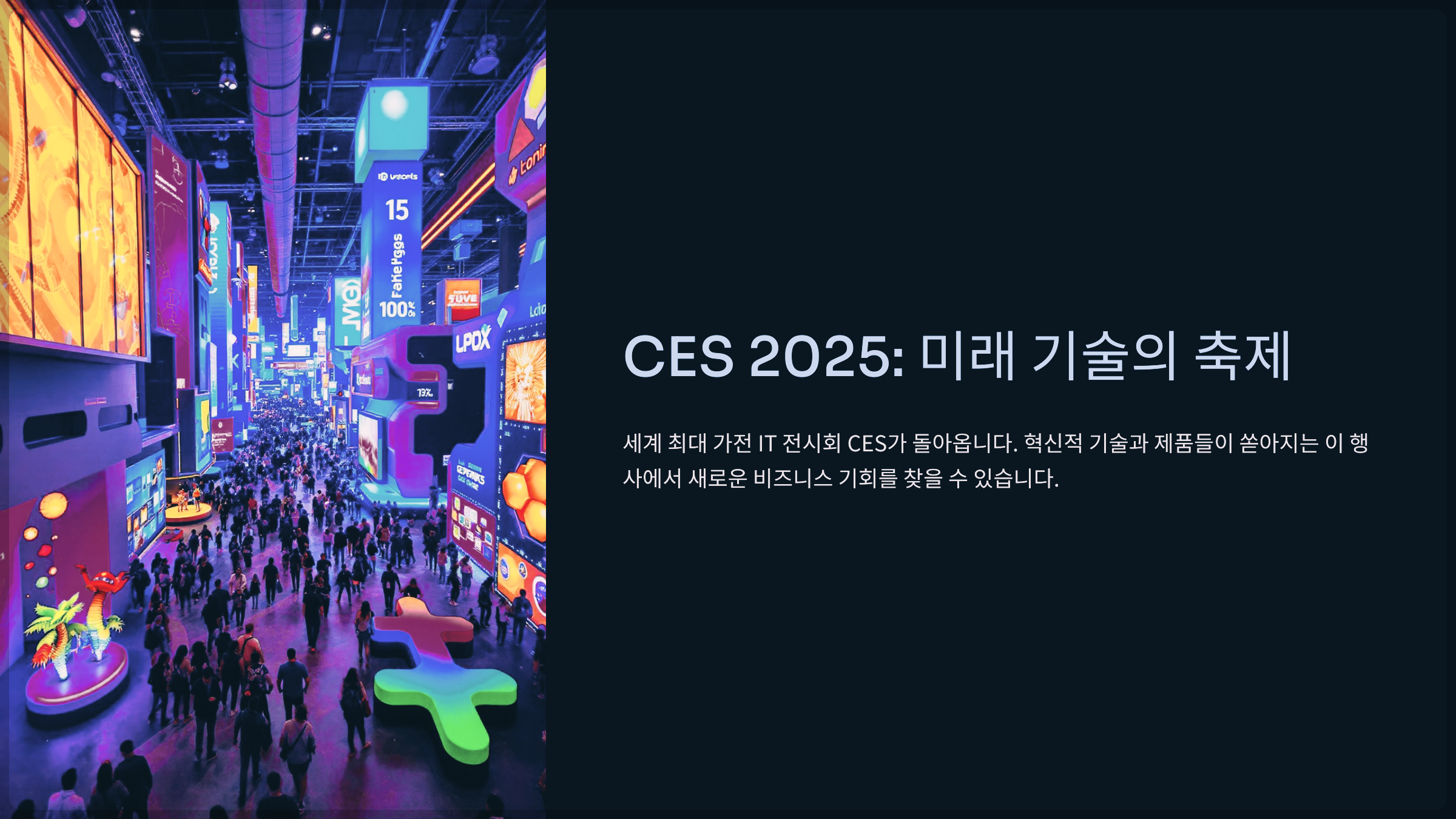 CES 2025: 미래 기술의 축제