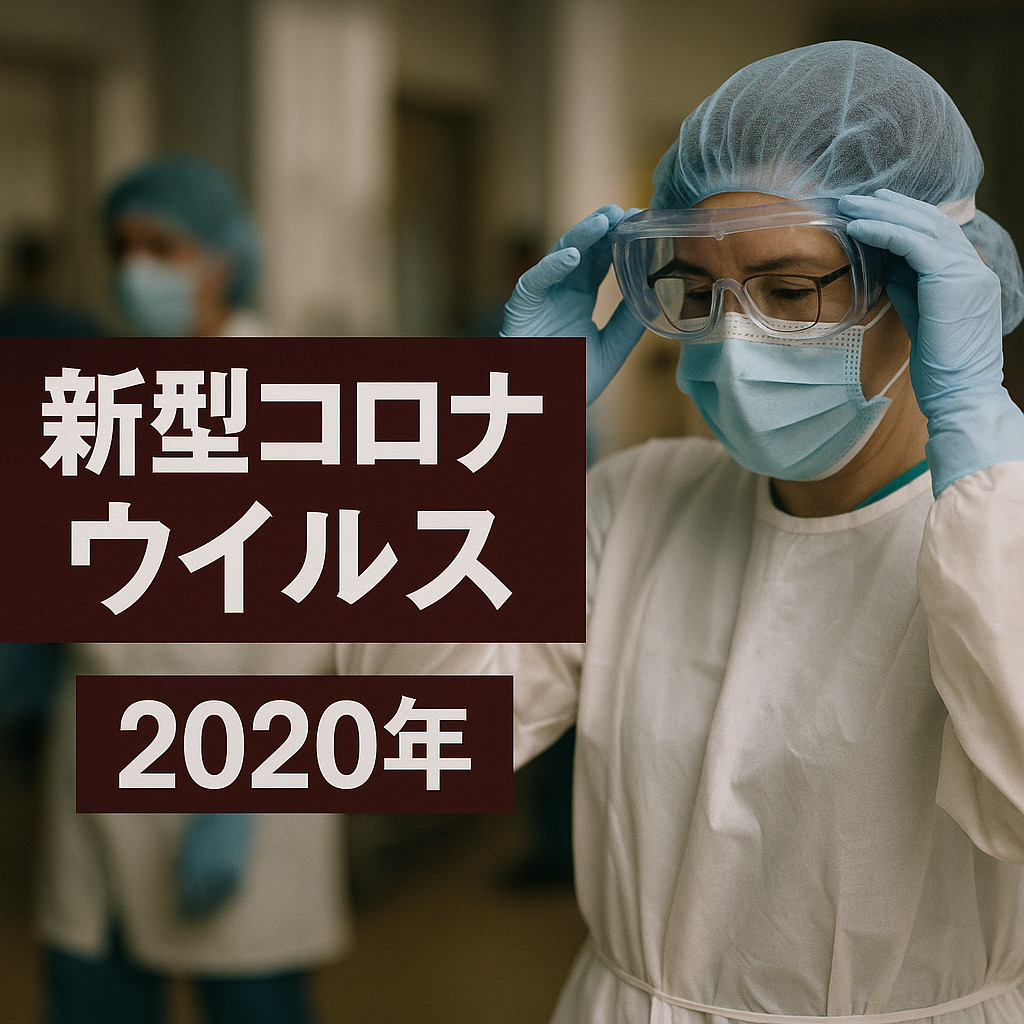 신종 코로나 바이러스 2020년 이라고 일본어로 적힌 참조 이미지