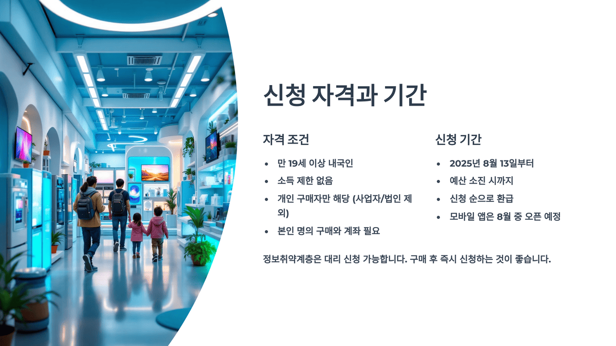 신청 자격과 기간 알아두기