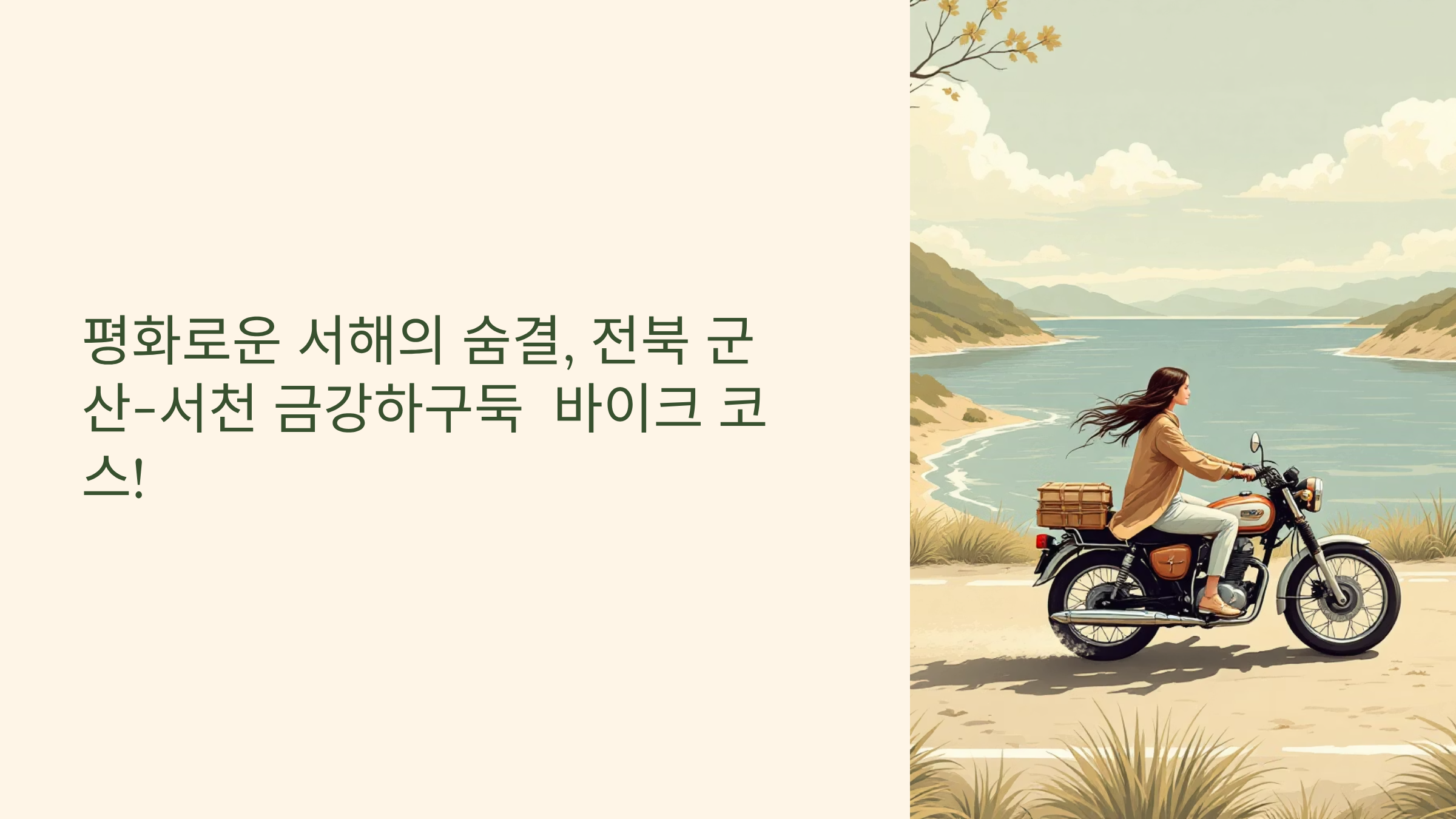 전북 군산-서천 금강하구둑 바이크 코스