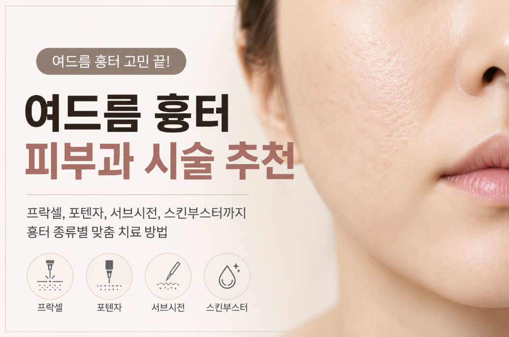 여드름 흉터 피부과 시술 추천