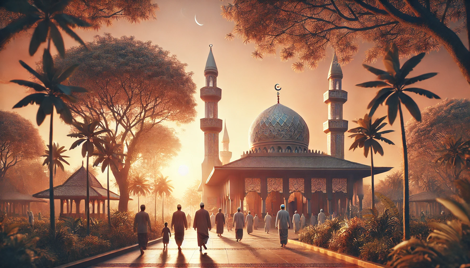 머스짓으로 향하는 사람들