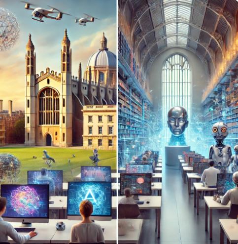 영국 캠브리지 대학교 vs 옥스퍼드 대학교, AI 연구 비교