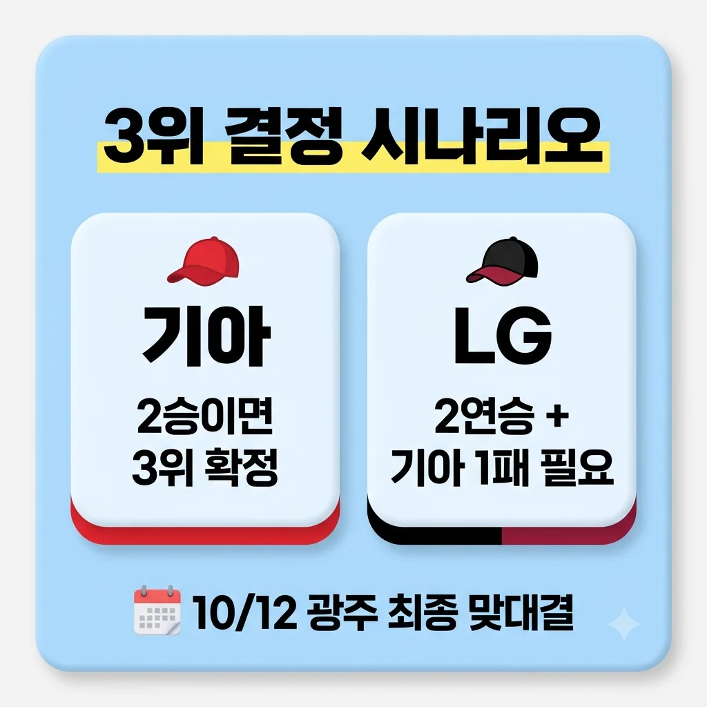 남은 경기와 KBO 준플레이오프 직행 조건 시나리오