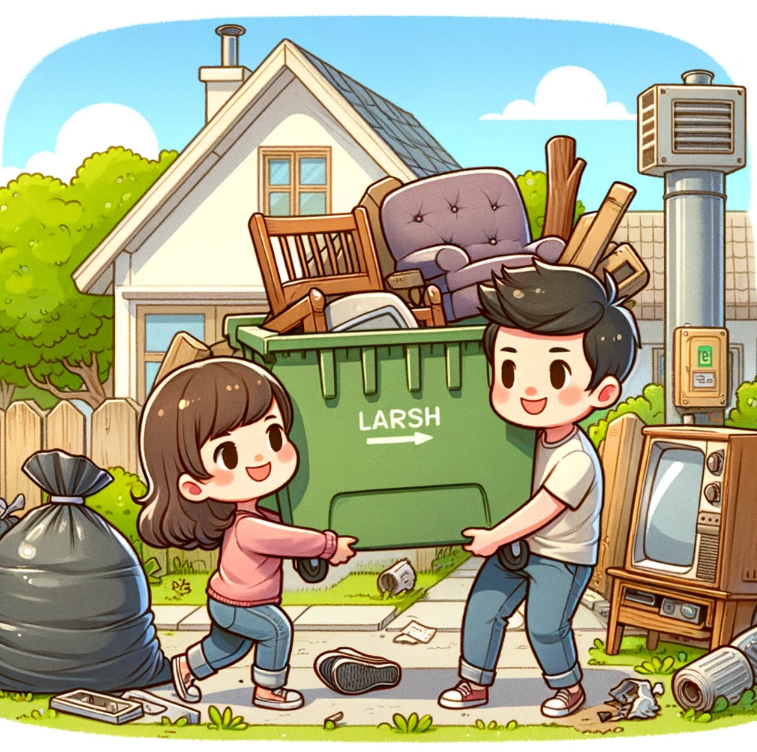 쓰레기-버리는-모습