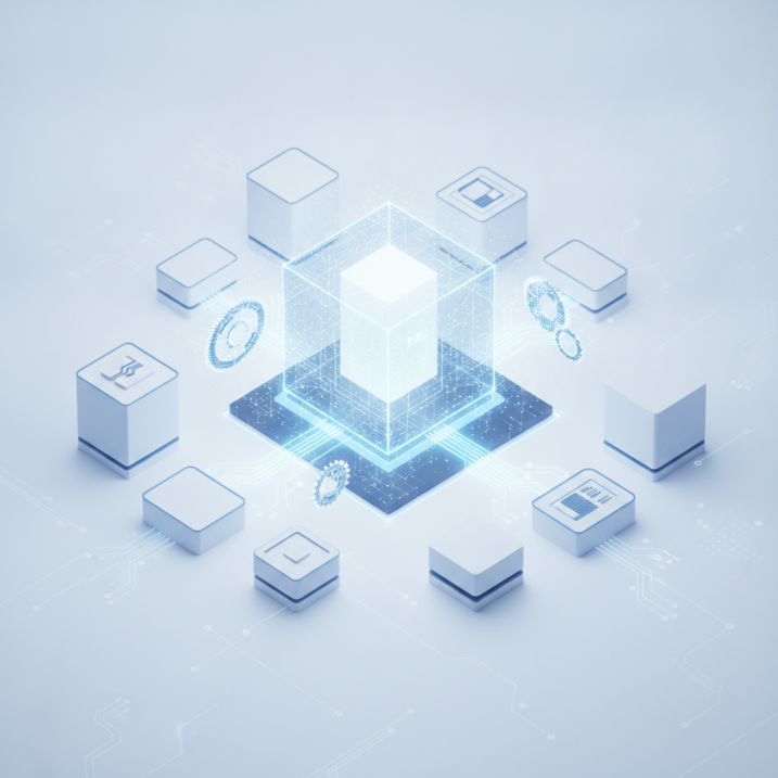 Airtable API를 중심으로 한 현대적인 컴포저블 CRM 아키텍처의 핵심 오브젝트 일러스트