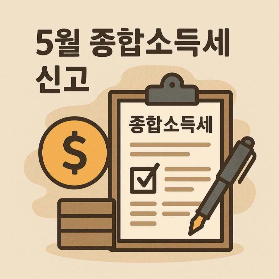 5월 종합소득세 신고 안내 관련 이미지