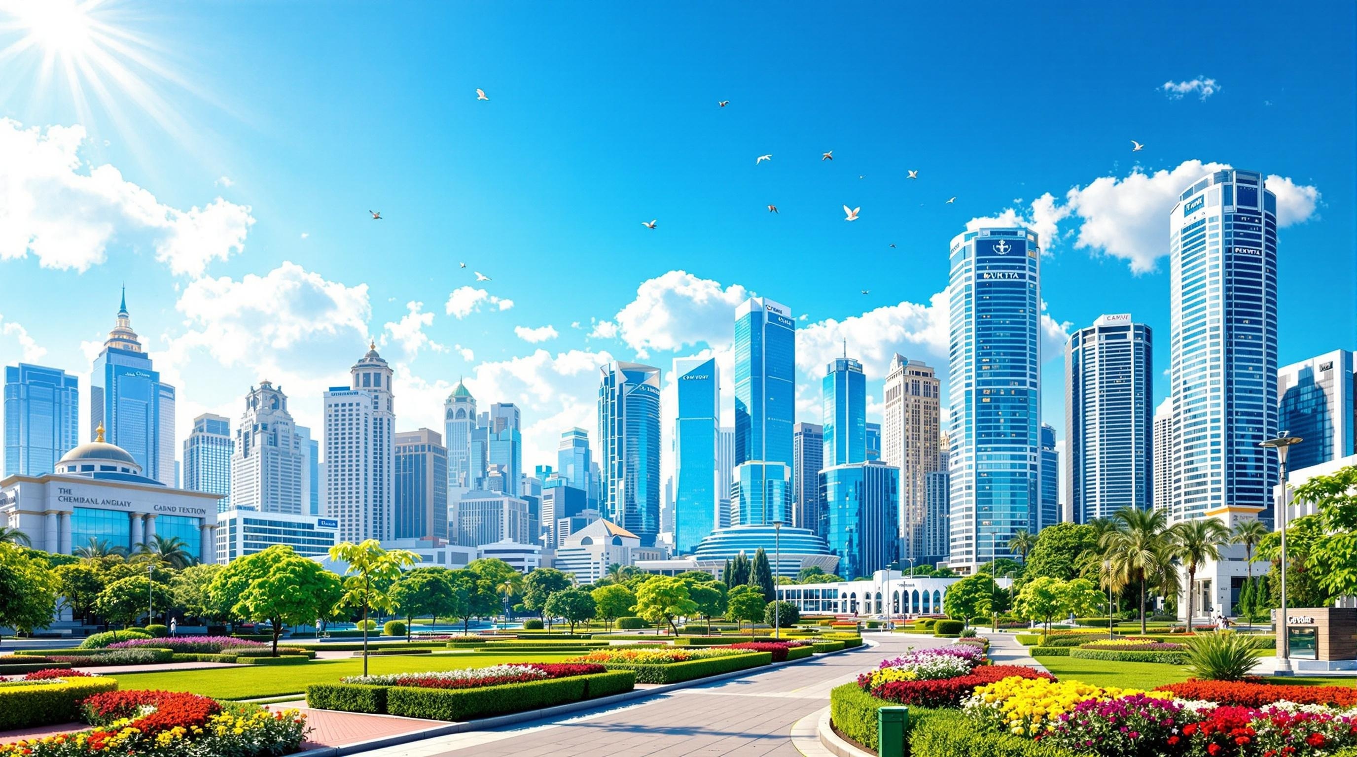 고층빌딩 일러스트