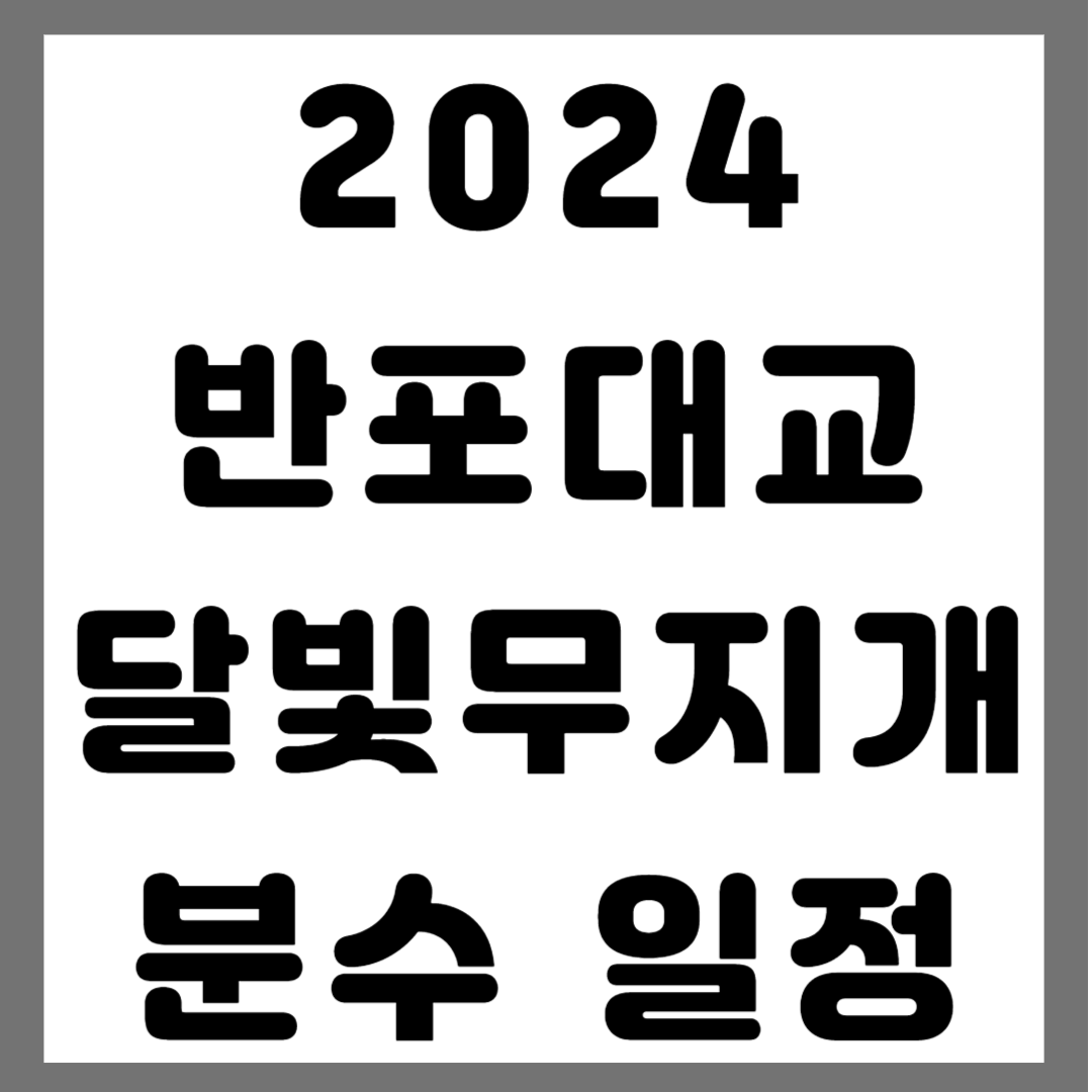 반포대교 달빛무지개 운영 사진