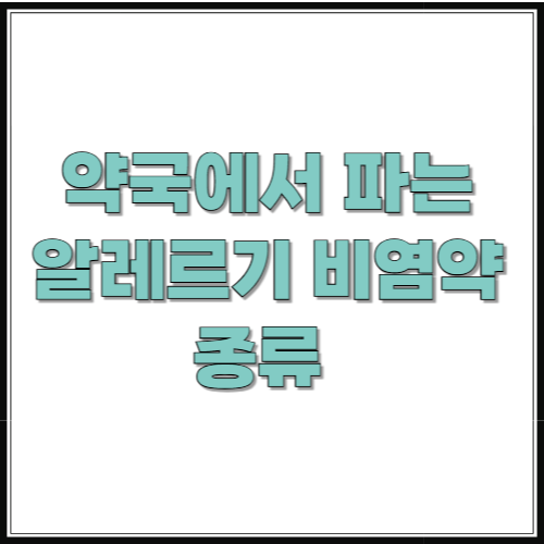 약국에서 파는 알레르기 비염약 종류