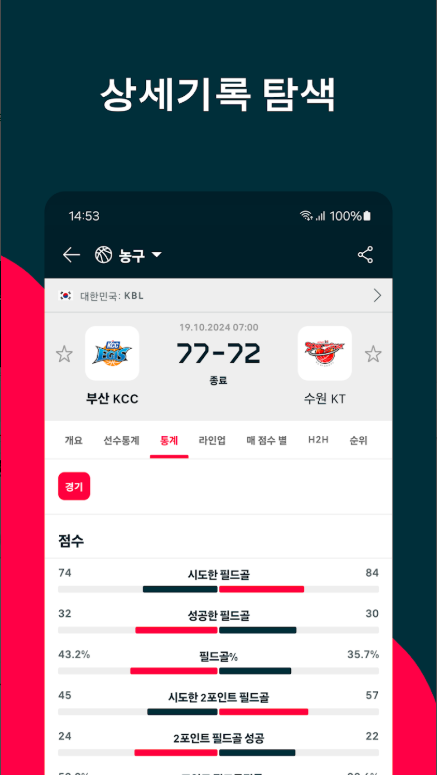 라이브스코어 앱, 플래시스코어, 실시간 스포츠 스코어