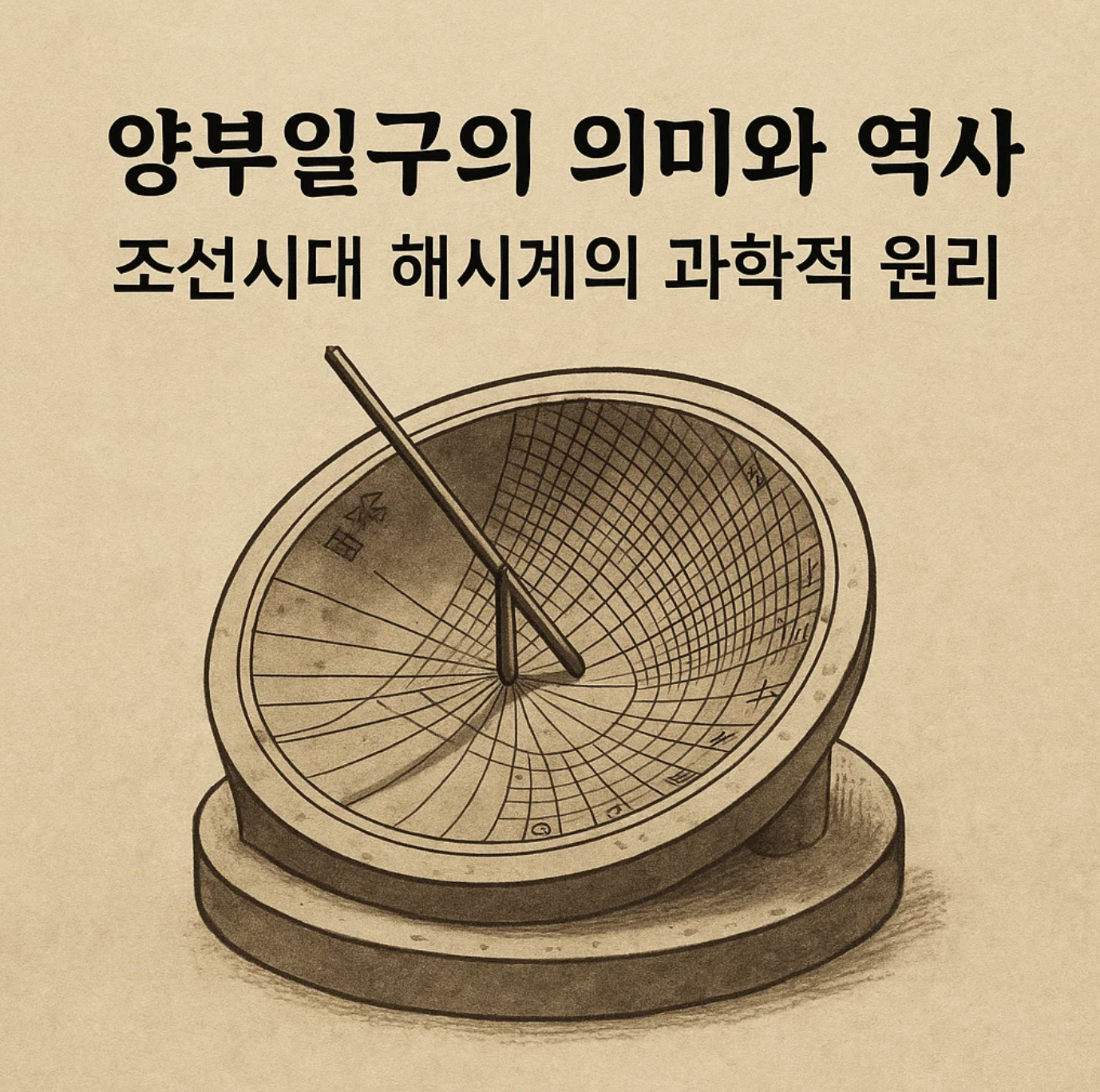 양부일구의 의미와 역사, 조선시대 해시계의 과학적 원리