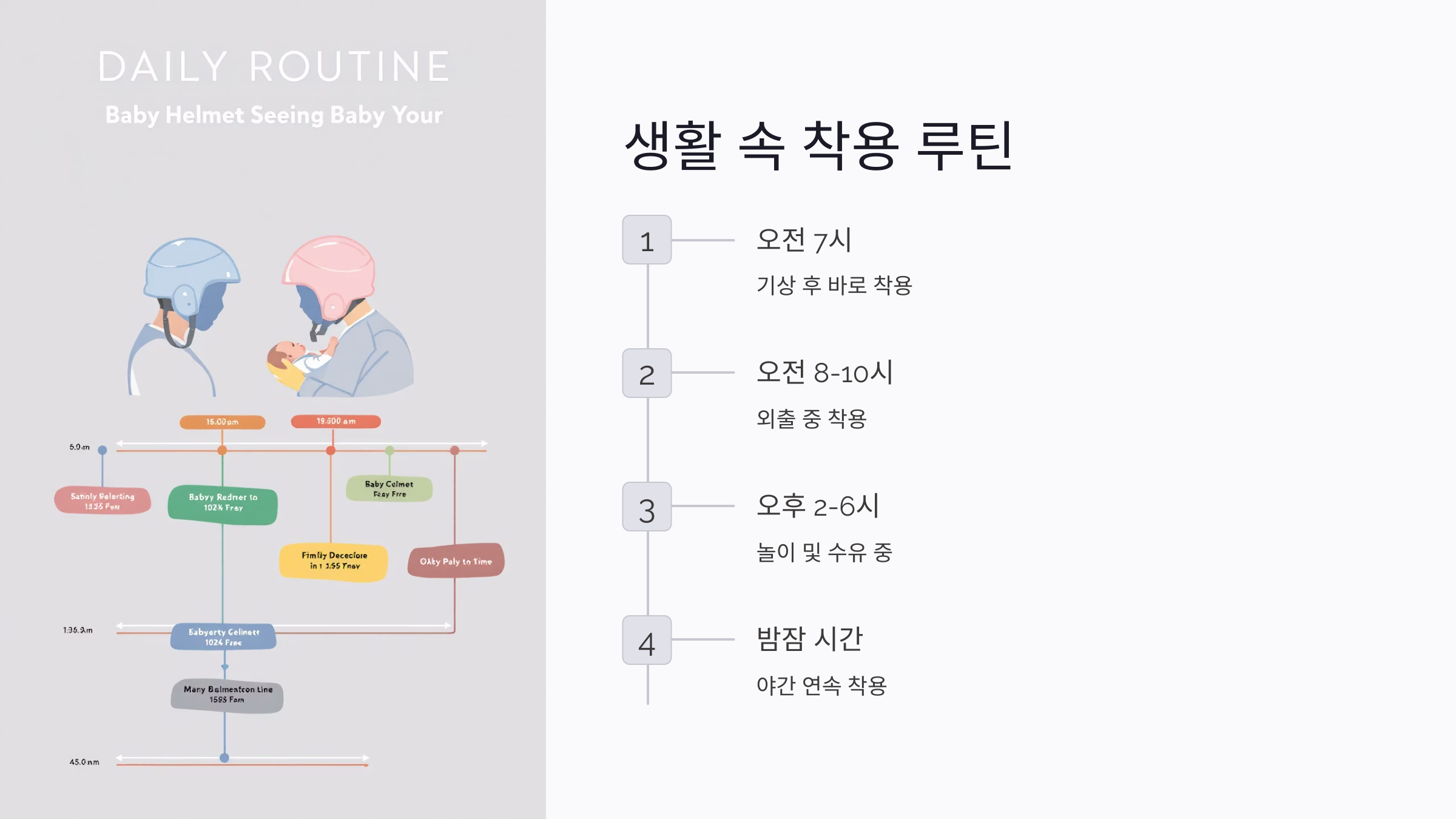 생활 속 두상 헬멧 착용 방법